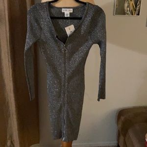 Black and silver dress